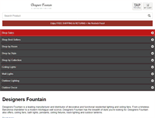 Tablet Screenshot of designersfountainlightinglights.com